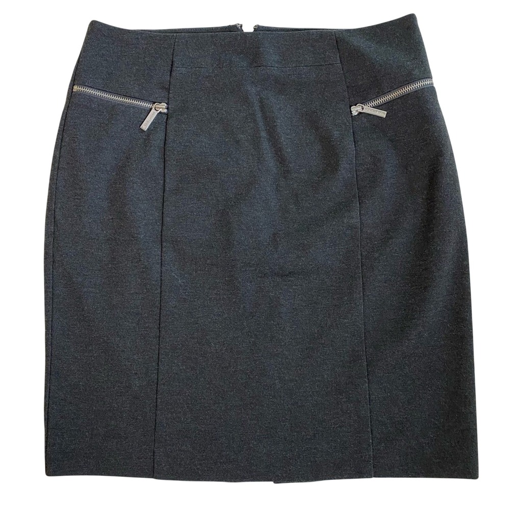 Michael Kors Women's Pencil Skirt Size 12 Dark Grey Knee Length‎ Business Casual